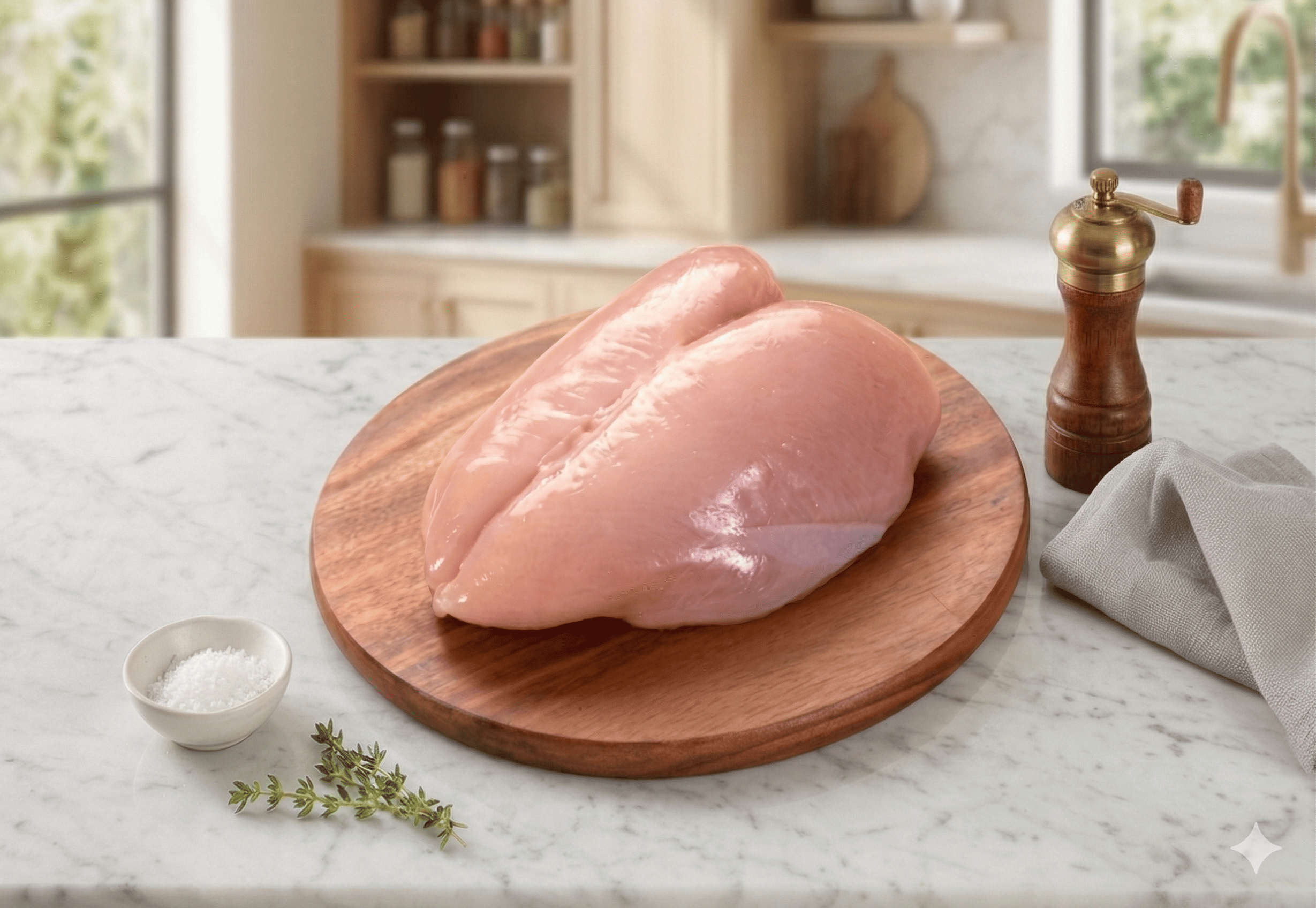 Pechuga Sin Piel y Sin Hueso